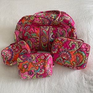 Vera Bradley Travel Set - Pink Swirls